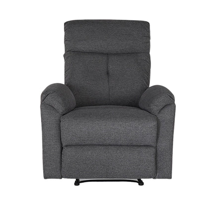 Hunky Stylish Fabric Upholstery 3 Seater Manual Recliner Sofa Set