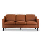 Hunky Premium Leatherette 3 Seater Sofa with Wooden Frame and legs