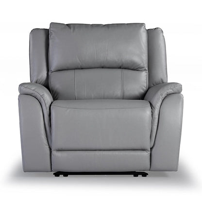 Hunky Premium Leatherette 3 Seater Reclining Sofa Set with infinite Locking Position and USB Port