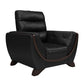 Hunky Leatherette Stylish 3 Seater Sofa Set With Wooden Frame and Wooden Legs