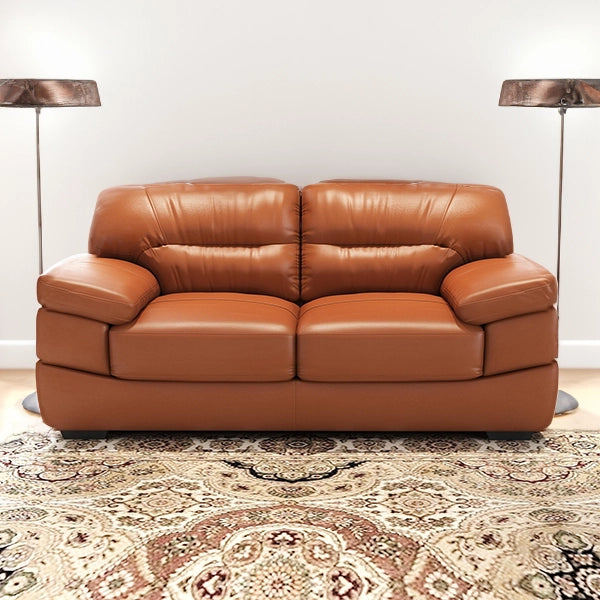 Hunky Modern Leatherette 3 Seater Sofa Set with Cushioned Arms