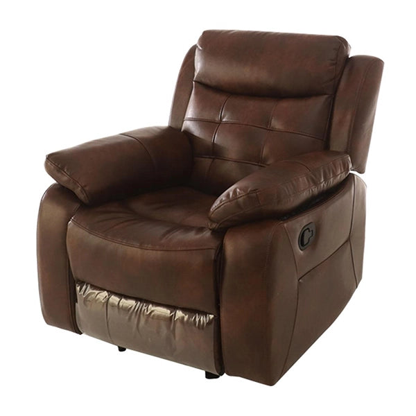 Hunky Modern 3 Seater Nappa Aire Leather Manual Recliner Sofa Set