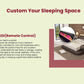 Hunky Modern Multifunctional Futuristic Smart Bed with Built-in Massage Chair and Storage