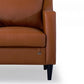 Hunky Premium Leatherette 3 Seater Sofa with Wooden Frame and legs