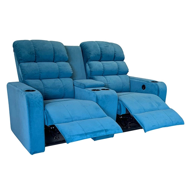 Hunky 2 Seater Motorized Reclining Sofa with USB Port and Cup Holders