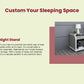 Hunky King Size Multifunctional Smart Bed with Massage Chair and Air Purifiers