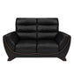 Hunky Leatherette Stylish 3 Seater Sofa Set With Wooden Frame and Wooden Legs