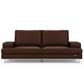 Hunky leatherette 3 Seater Sofa Set with Wooden Frame, Stainless Steel Legs and 2 USB Ports