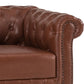 Hunky Modern Stylish 1 Seater Leatherette Sofa Set with Wooden Frame and Legs