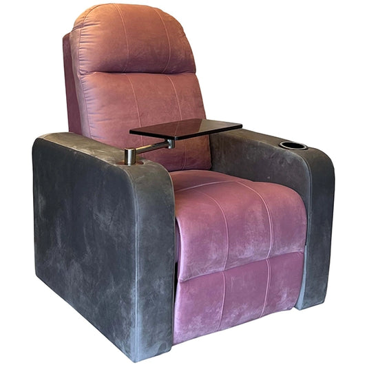 Hunky Motorized Recliner Couch with Swivel Tray and Adjustable Cup Holder