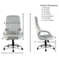 Hunky Ergonomic High Back Revolving Boss Chair with Fixed Armrest