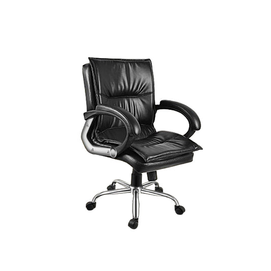 Hunky Medium Back Revolving Office Boss Chair with Height Adjustment