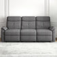 Hunky Stylish Fabric Upholstery 3 Seater Manual Recliner Sofa Set