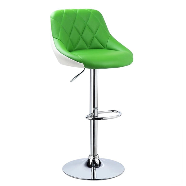 Hunky Swivel High Counter Faux Leather Bar Stool with Height Adjustment