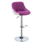 Hunky Swivel High Counter Faux Leather Bar Stool with Height Adjustment