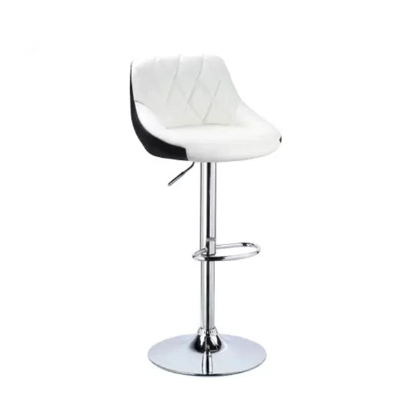 Hunky Swivel High Counter Faux Leather Bar Stool with Height Adjustment