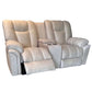 Hunky 2 Seater Velvet Touch Electric Recliner Sofa with Cup Holder
