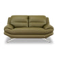 Hunky 3 Seater Modern Leatherette Sofa Set With Wooden Frame and Metal Legs