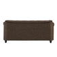 Hunky Modern Premium Fabric 3 Seater Sofa With Wooden Frame and PVC Legs