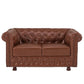 Hunky Modern Stylish 1 Seater Leatherette Sofa Set with Wooden Frame and Legs