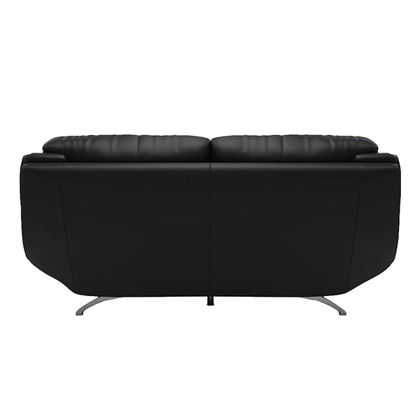 Hunky 3 Seater Modern Leatherette Sofa Set With Wooden Frame and Metal Legs