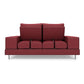 Hunky leatherette 3 Seater Sofa Set with Wooden Frame, Stainless Steel Legs and 2 USB Ports