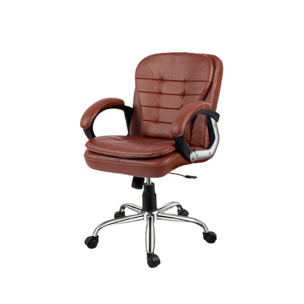 Hunky Ergonomically Designed Medium Back Boss Chair with Fixed Armrest and Adjustable Height