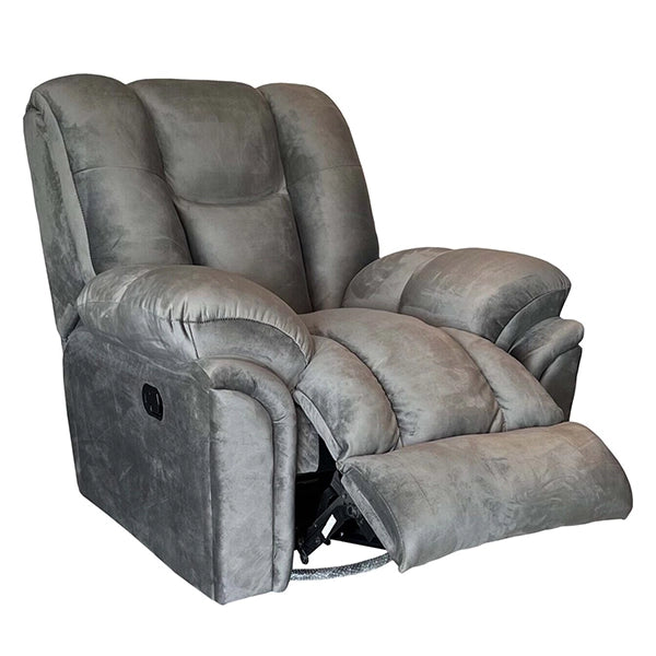 Hunky Ultra Soft Cushioned Velvet Manual Recliner Sofa