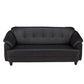 Hunky Modern Premium Fabric 3 Seater Sofa With Wooden Frame and PVC Legs