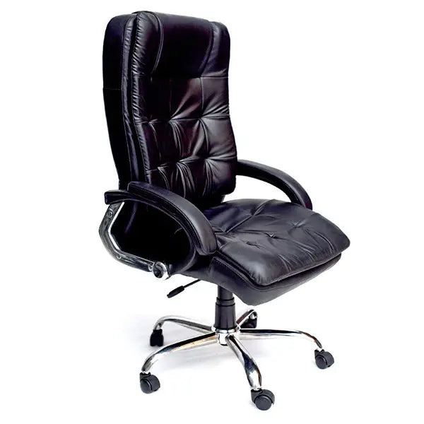 Hunky leatherette Cushioned High Back Revolving Director Chair with Armrest