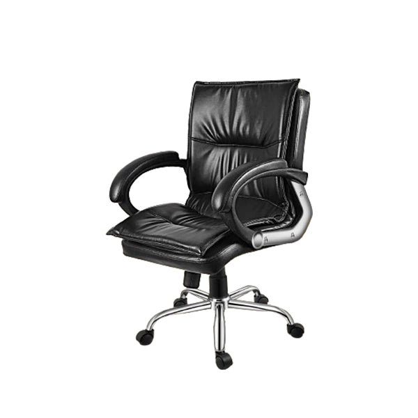 Hunky Medium Back Revolving Office Boss Chair with Height Adjustment