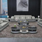 Hunky Modern leatherite Smart Sofa Set With Storage and Ambient LED Light