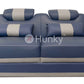 Hunky Modern leatherite Smart Sofa Set With Led Ambient Lights and Storage