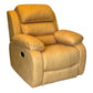 Hunky Linen Blend Fabric Manual Recliner Sofa with Cushioned Backrest