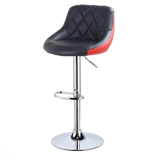 Hunky Swivel High Counter Faux Leather Bar Stool with Height Adjustment