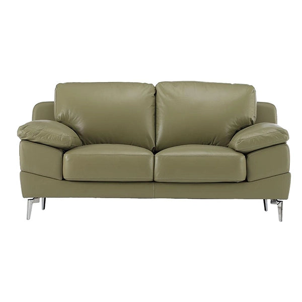 Hunky Premium Leatherette 3 seater sofa Set with wooden Frame and chrome base
