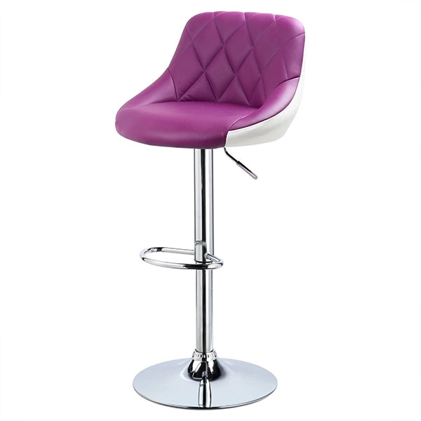 Hunky Swivel High Counter Faux Leather Bar Stool with Height Adjustment