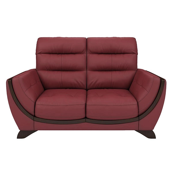 Hunky Leatherette Stylish 3 Seater Sofa Set With Wooden Frame and Wooden Legs