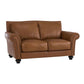 Hunky Modern leatherette Rolled Arm 2 Seater Sofa Set With Wooden Frame