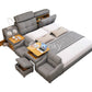 Hunky Modern Multifunctional Smart Bed With Built Arm Chairs and Speakers