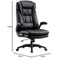 Hunky Pu leather Office Executive Director Chair with Flip Up Arms and Soft Neck Support