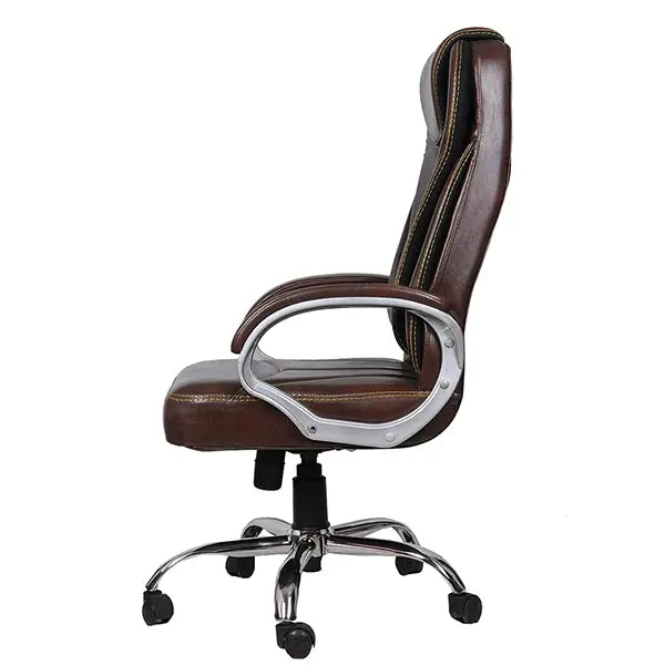 Hunky High Back leatherette Ergonomically Designed Boss Chair with Adjustable height and Armrest  comes with 3 years of warranty