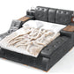 Hunky Modern Futuristic All in One Smart Bed With Massage Chair and Speakers