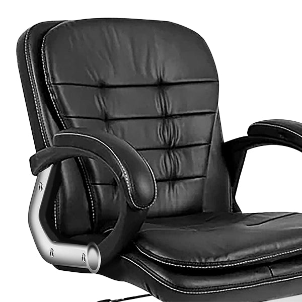 Hunky Ergonomically Designed Medium Back Boss Chair with Fixed Armrest and Adjustable Height