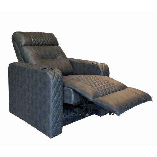 Hunky Zig Zag Pattern Recliner Sofa with Cup Holders