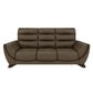 Hunky Leatherette Stylish 3 Seater Sofa Set With Wooden Frame and Wooden Legs