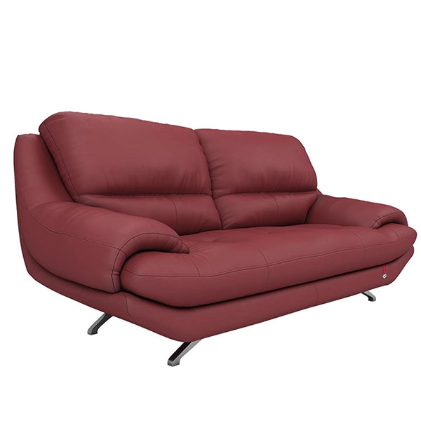 Hunky 3 Seater Modern Leatherette Sofa Set With Wooden Frame and Metal Legs