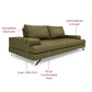 Hunky leatherette 3 Seater Sofa Set with Wooden Frame, Stainless Steel Legs and 2 USB Ports