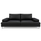 Hunky leatherette 3 Seater Sofa Set with Wooden Frame, Stainless Steel Legs and 2 USB Ports