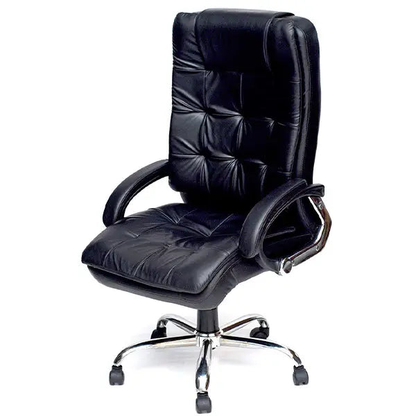 Hunky leatherette Cushioned High Back Revolving Director Chair with Armrest